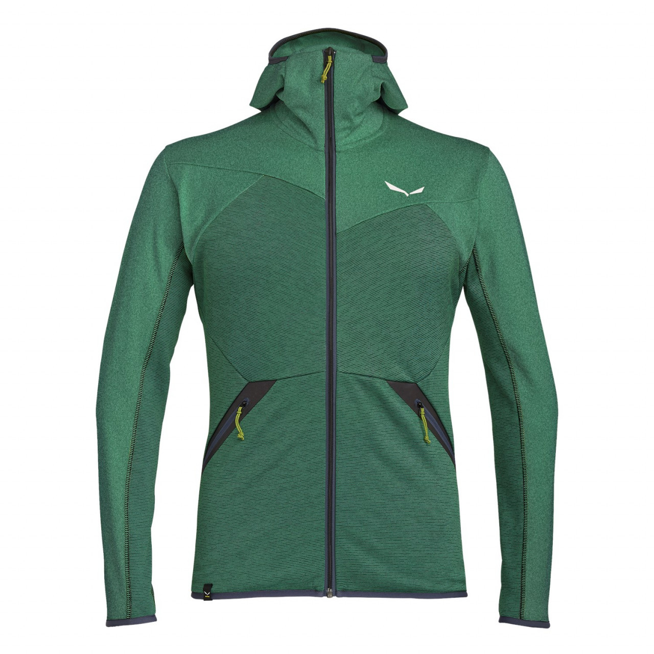 Chaqueta Salewa Puez Melange Polarlite Hooded Hombre Verdes Mexico (OK7024915)